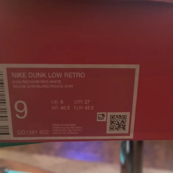 Nike Red and White Sneakers - Picture 2 of 3